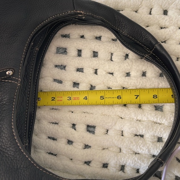 Authentic Tignanello satchel. Black leather,stunning lining. Silver hardware.EUC - Picture 12 of 12